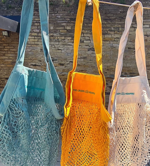 Sustainable French Organic Shopper. Lightweight But Very Strong. Eco Chic. Non Plastic - Re-Usable