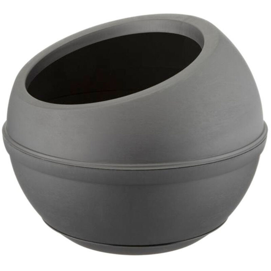 Sfera - Plant pot with circular design. Indoor and outdoor planter Ø40,5X32H cm. Capacity 23L. Colour anthracite grey