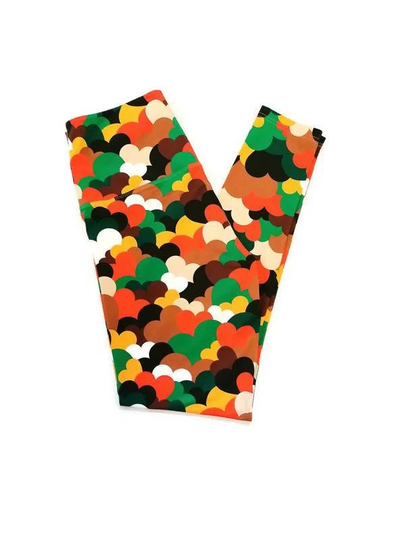 Organic Womens Leggings, Heart Print Bright Pants, Funky Woman, Handmade in The Uk, Print, Cool Leggings