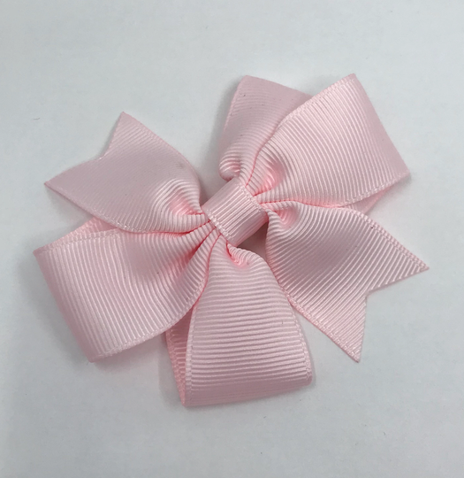 Powder Pink 3 Inch Pinwheel Bow On Clip