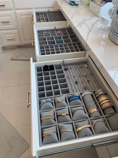 Custom Jewelry Organizer Trays, Bracelets Stand, Watch Organizer, Earrings Holder, Drawer Inserts, Makeup Organizer, Storage