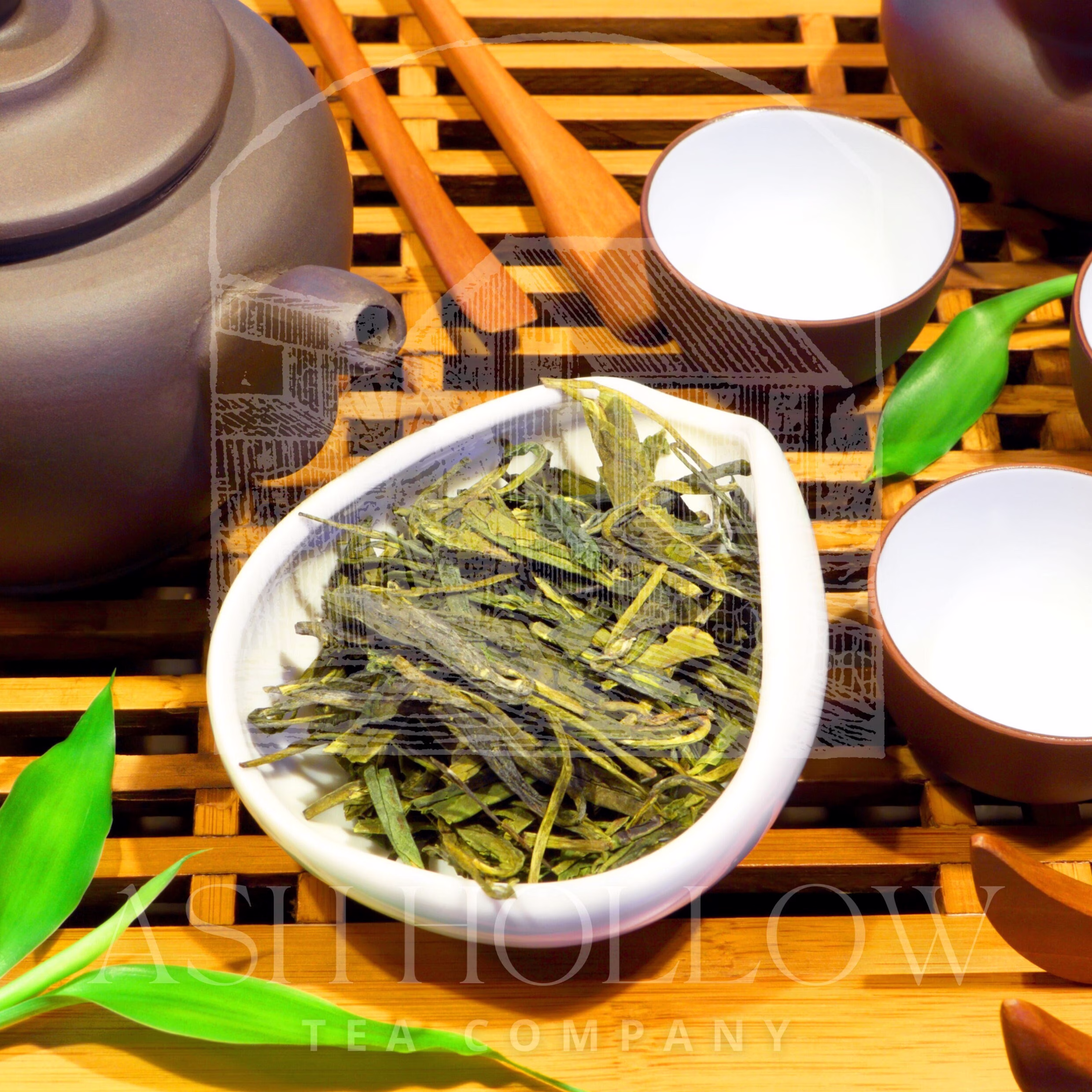 Organic Dragon Well Loose Leaf Green Tea | Low/Medium Caffeine Extremely Smooth, Pan-Roasted Blend, Small Batch