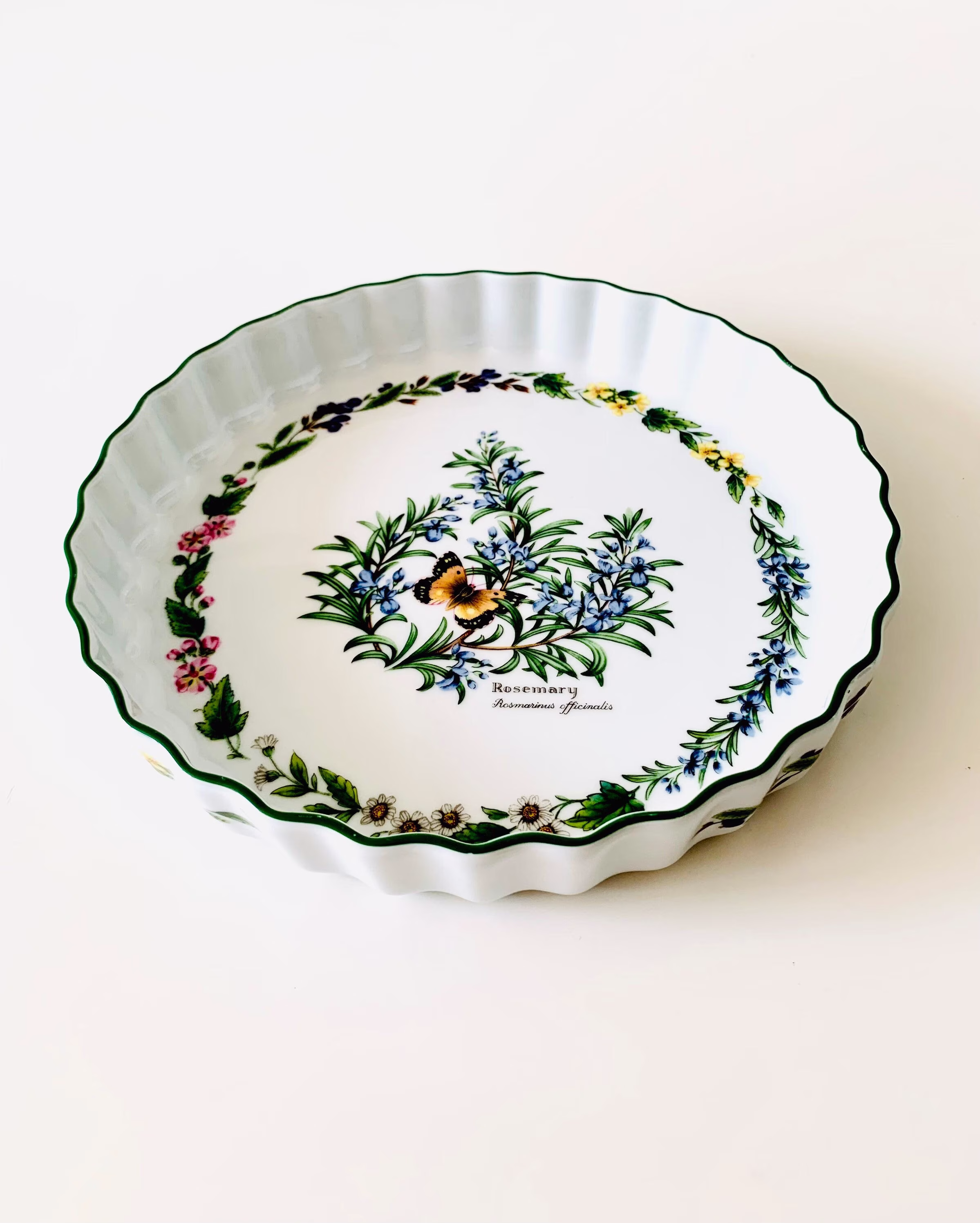 Royal Worcester Fine Porcelain Herbs Baking Dish, Made in England