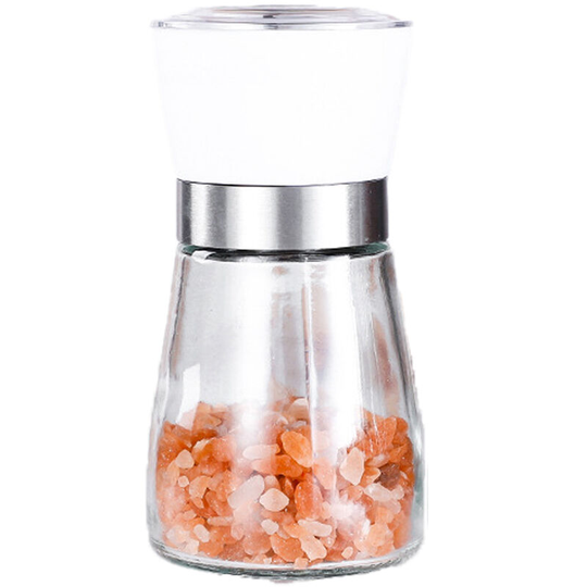 Fvbjd - Salt and Pepper Shakers Adjustable Coarseness Pepper Grinder Mill for Sea Salt Spice Stainless Steel White