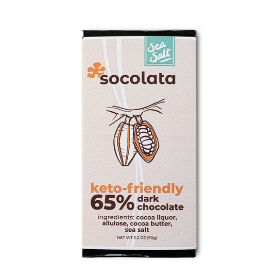 Keto Sea Salt Dark Chocolate Bar - 5 Bars