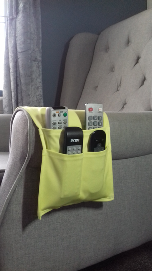 Remote Holder/Glasses Pouch Phone Organiser Tech Accessory Book Rest Sofa Caddy Armchair Organizer Birthday Gifts For Wife