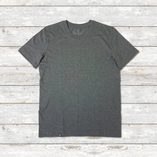 Organic Cotton T-Shirt - Grey Heather Ethical & Sustainable Mens/Womens Clothing Premium Quality Regular Fit Crew Neck