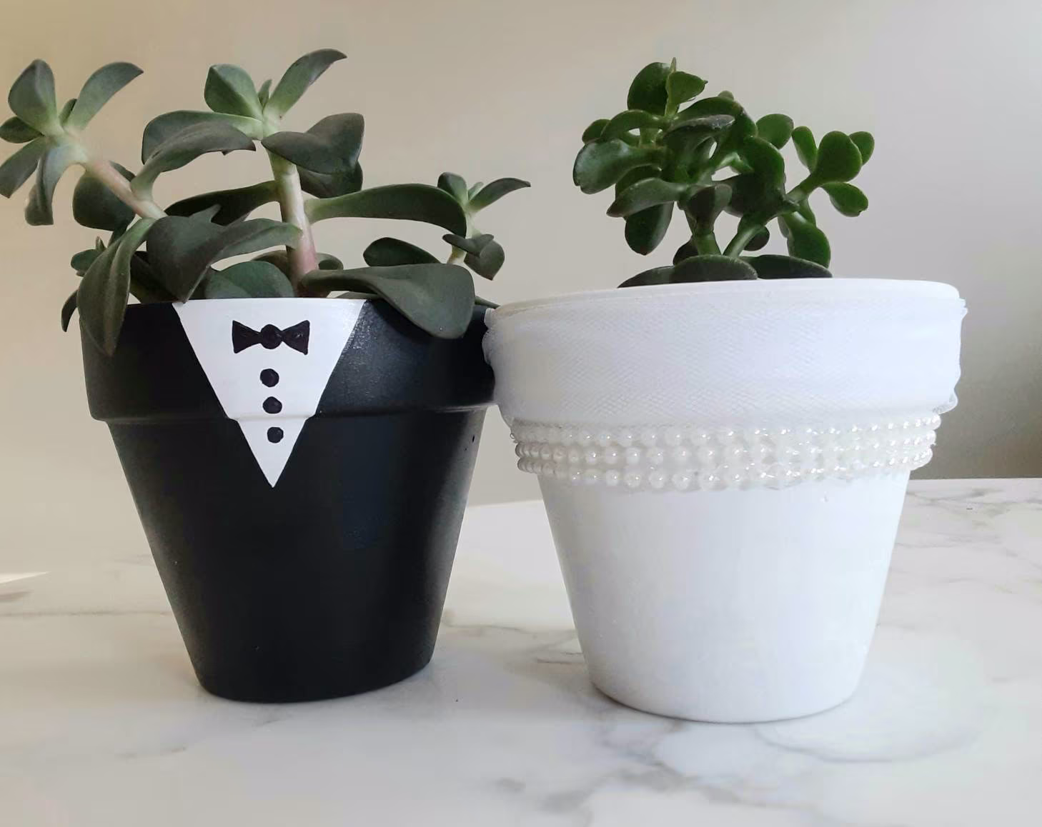 Bride & Groom Gifts, Decor, Wedding Newlyweds, Bridal Shower Planters, Weddings
