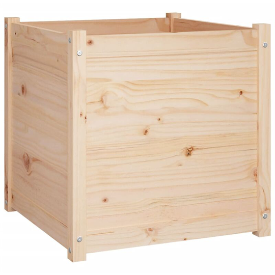 Garden Planter 60x60x60 cm Solid Pinewood vidaXL - Brown