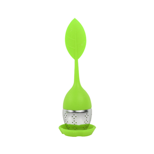 Sun Flowergb - Tea strainer for cups, silicone green tea strainer, stainless steel tea strainer, tea strainer, stainless steel tea strainer and food