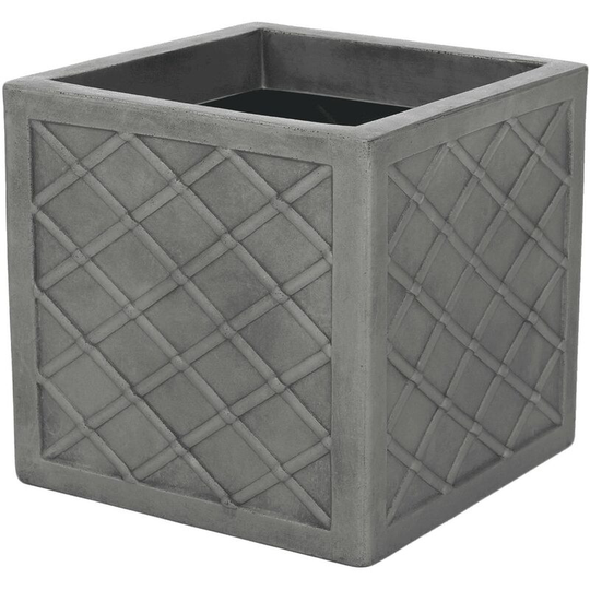 Lazio Square Planter (One Size) (Pewter Grey) - Pewter Grey - Sankey