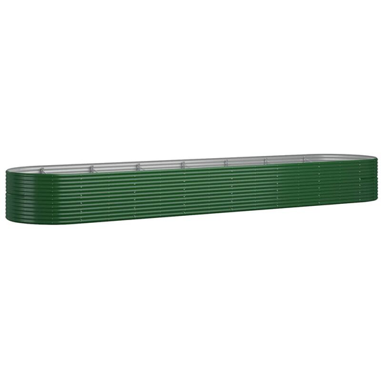 Vidaxl - Garden Planter Powder-coated Steel 584x140x68 cm Green Green