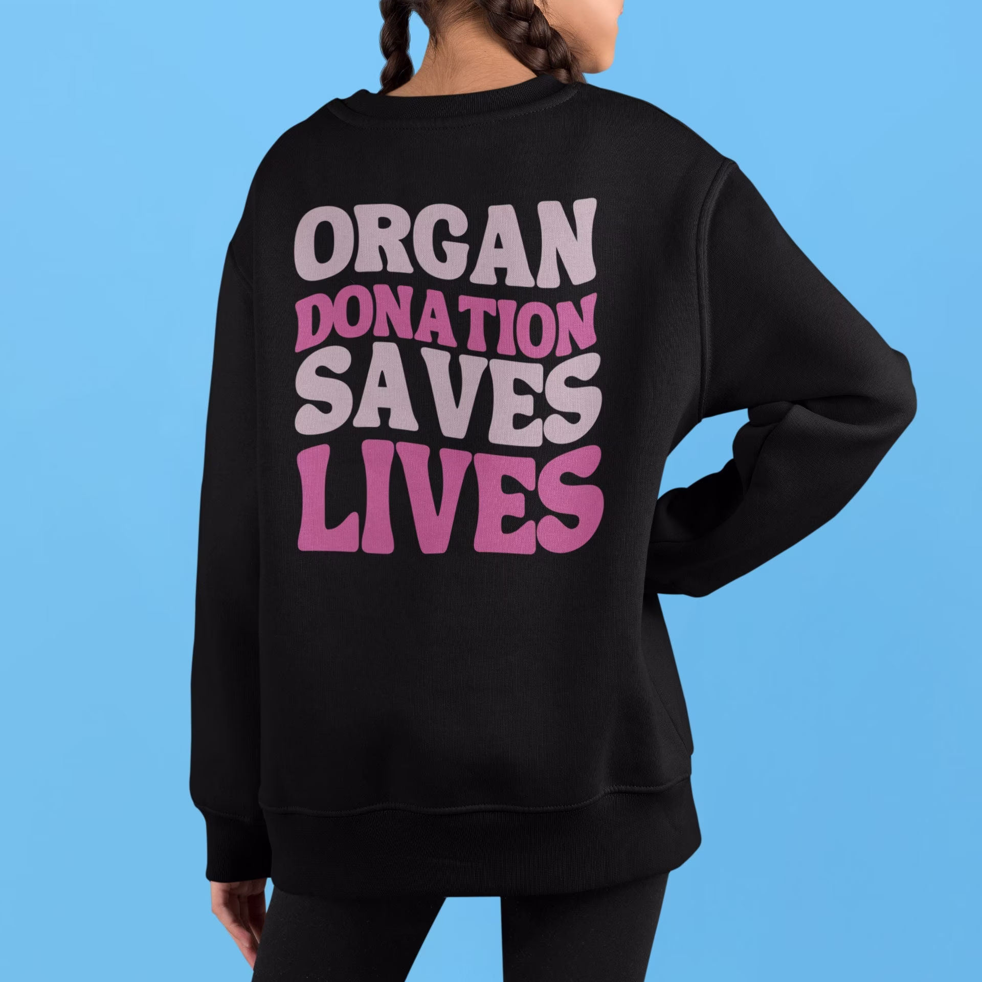 Organ Donation Awareness Unisex Sweatshirt, Transplant Awareness, Liver, Kidney, Lung & Heart Donation, Dono