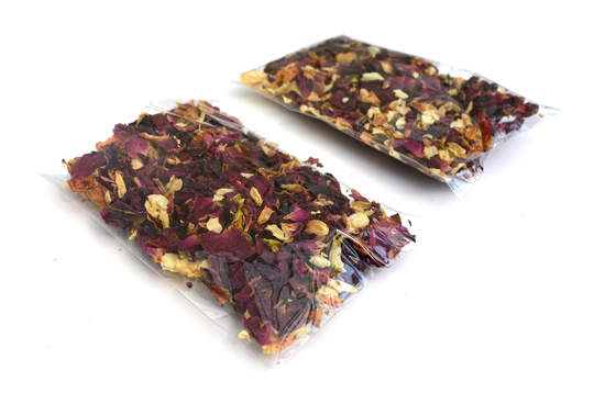 Biodegradable Confetti Packets - Ruby Jasmine 100% Natural Wedding Envelopes, Decor, Ecofriendly Bags Boho Eco