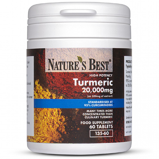 Turmeric 20,000Mg, 95% Curcumins 120 Tablets