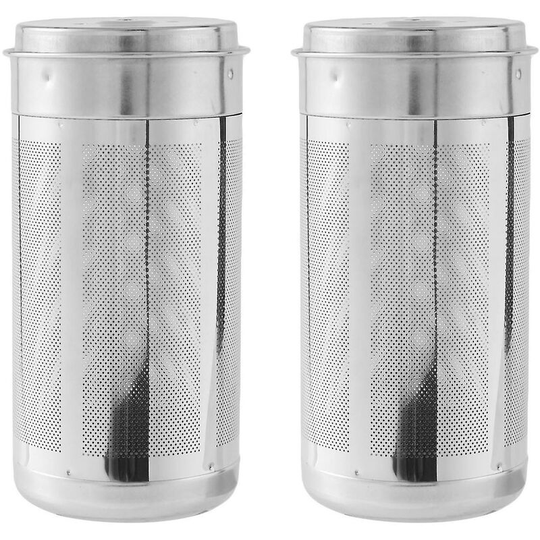 2x tea reusable fine mesh tea strainer lid filters stainless steel