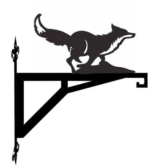 Fox Running Modern Contemporary Hanging Bracket