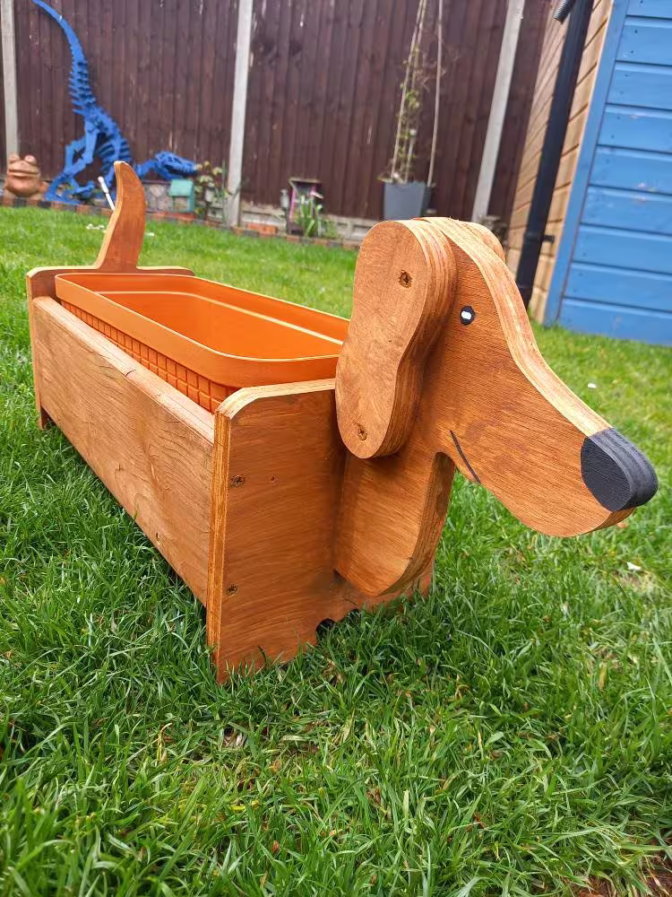 Sausage Dog Dachshund Themed Garden Planter