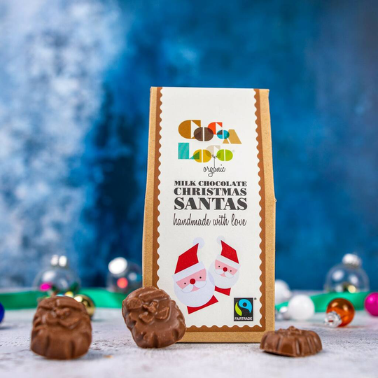 Organic Milk Chocolate Santas
