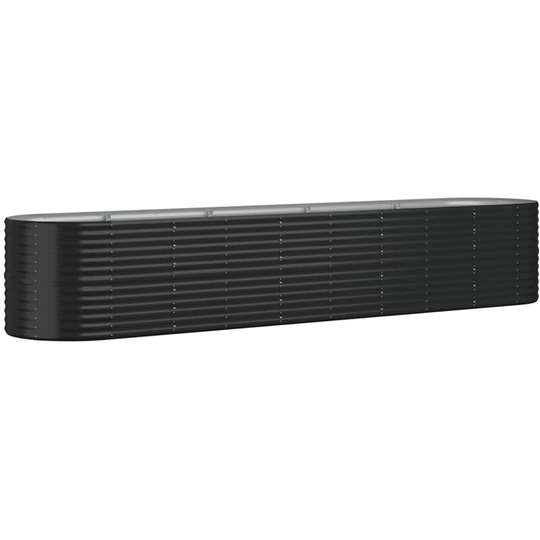 Vidaxl - Garden Planter Powder-coated Steel 368x80x68 cm Anthracite Anthracite