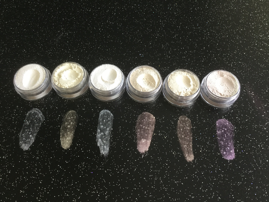 Mini 6Pcs Interference Powder, Mica Powder , Pearl Resin Colour UK Supplies