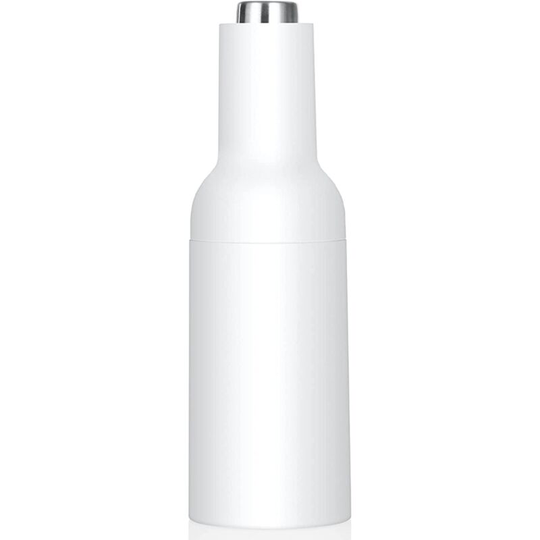 Fvbjd - Automatic Gravity Salt and Pepper Grinder,Electric Ceramic Core Mills Shaker, Black and White White