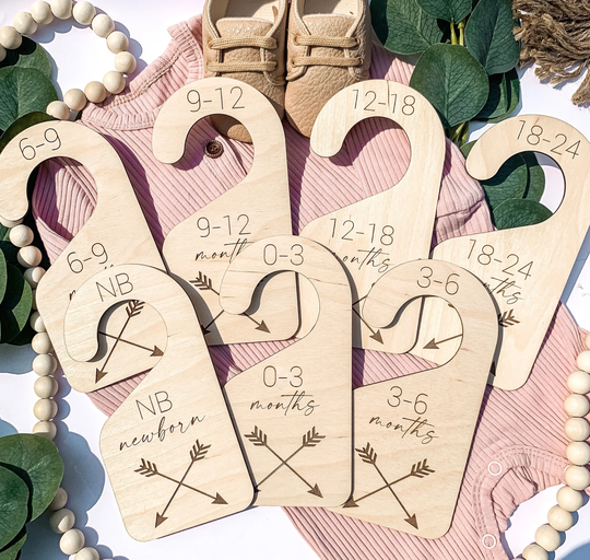 Arrow Nursery, Baby Closet Dividers, Divider, Wooden Shower Gift, Clothes Organizer