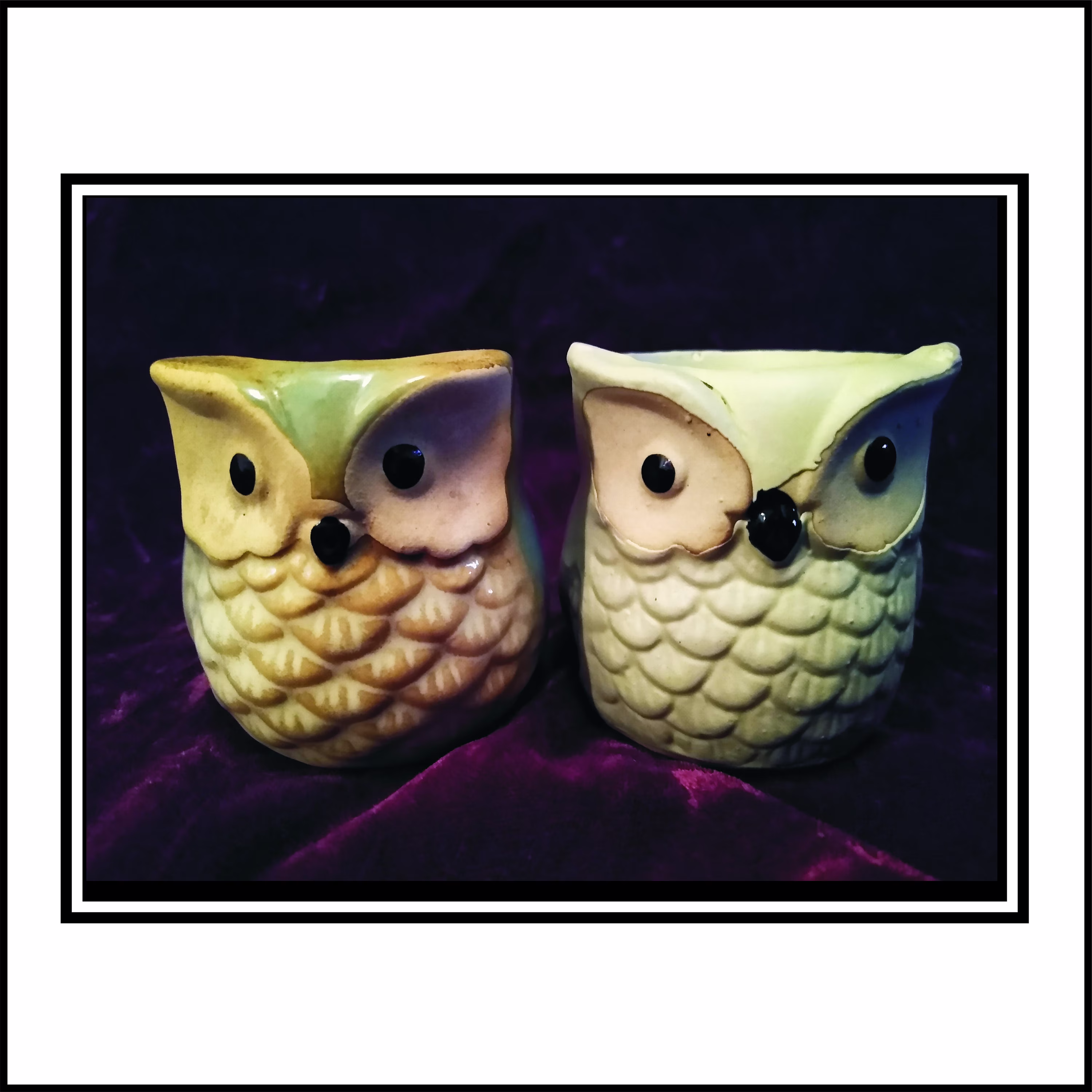 Pair Of Ceramic Owl Planters 4