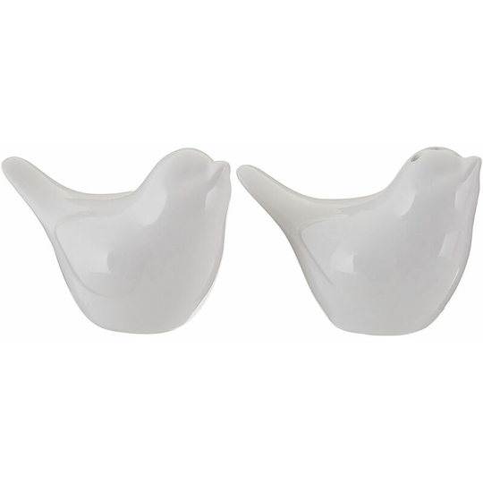Premier Housewares Pretty Things Bird White Salt & Pepper