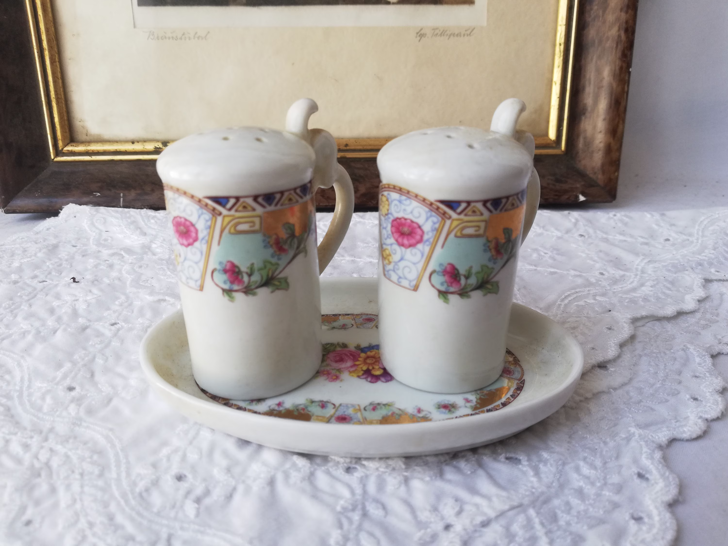 Salt & Pepper Shakers, Set By Limoges, Vintage From France