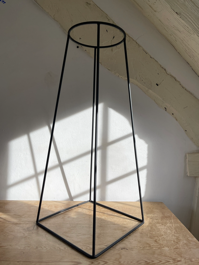 Contemporary Tall Metal Plant Stand - Black