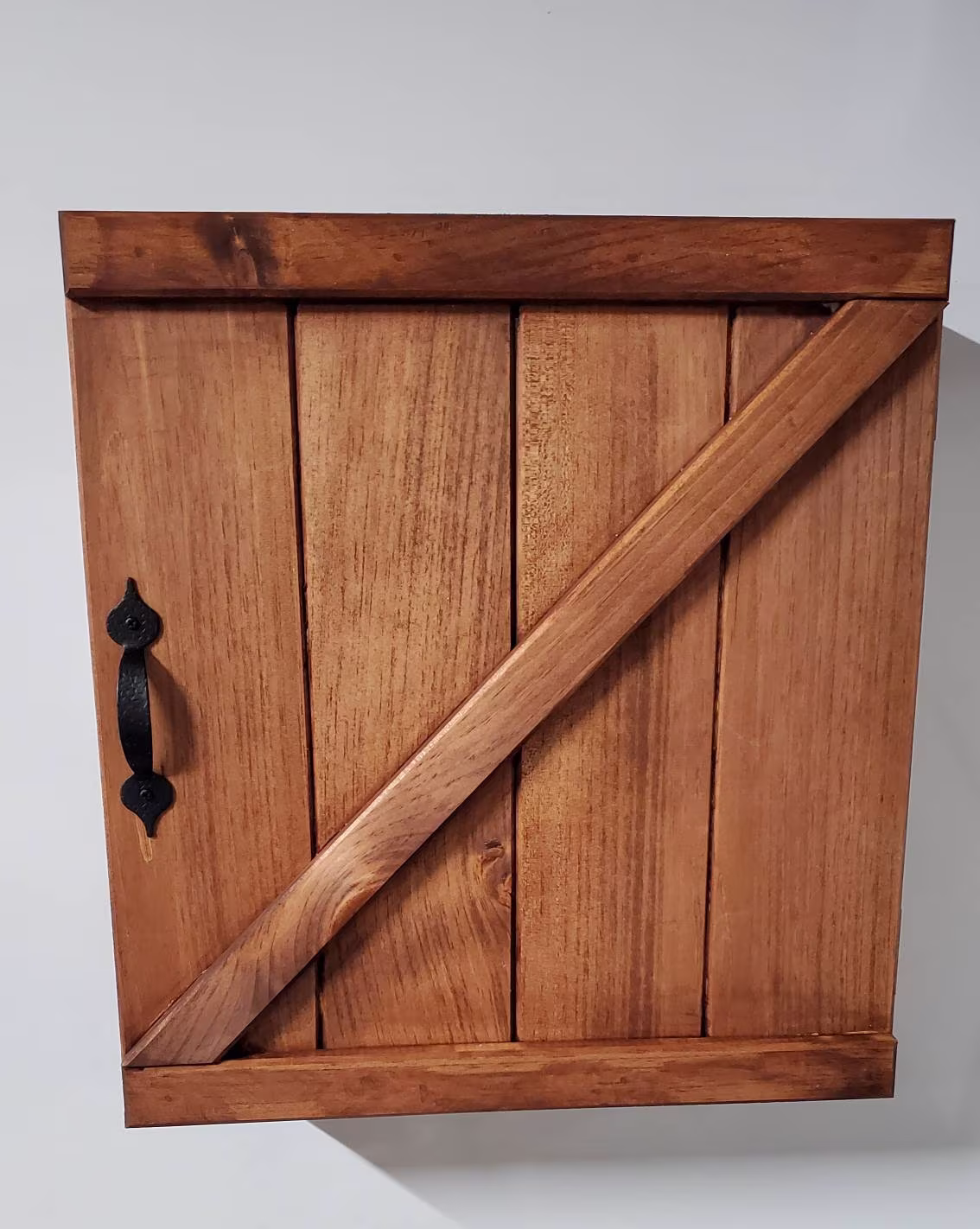 Liquor Cabinet Rustic Farmhouse Solid Wood - Wine Medicine Ready To Hang Wall Mounted Barn Door/Decor