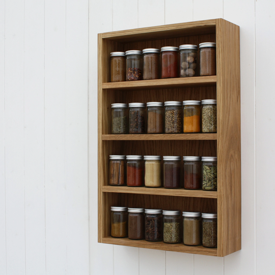 Oak Spice Rack