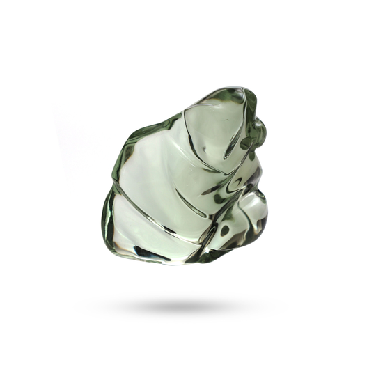 Natural Green Amethyst Smooth Organic Tumble Loose Gemstone, 34x36 Mm, Jewelry Making Gift For Her, 1 Piece