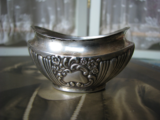 Antique Salt Cellar, Silver Victorian Dish, Gifts For Bride, Wedding Gift, Bridal Gift
