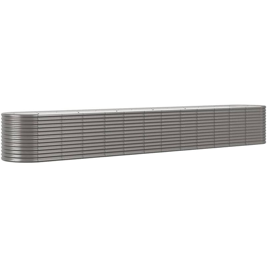 Vidaxl - Garden Planter Powder-coated Steel 512x80x68 cm Grey Grey