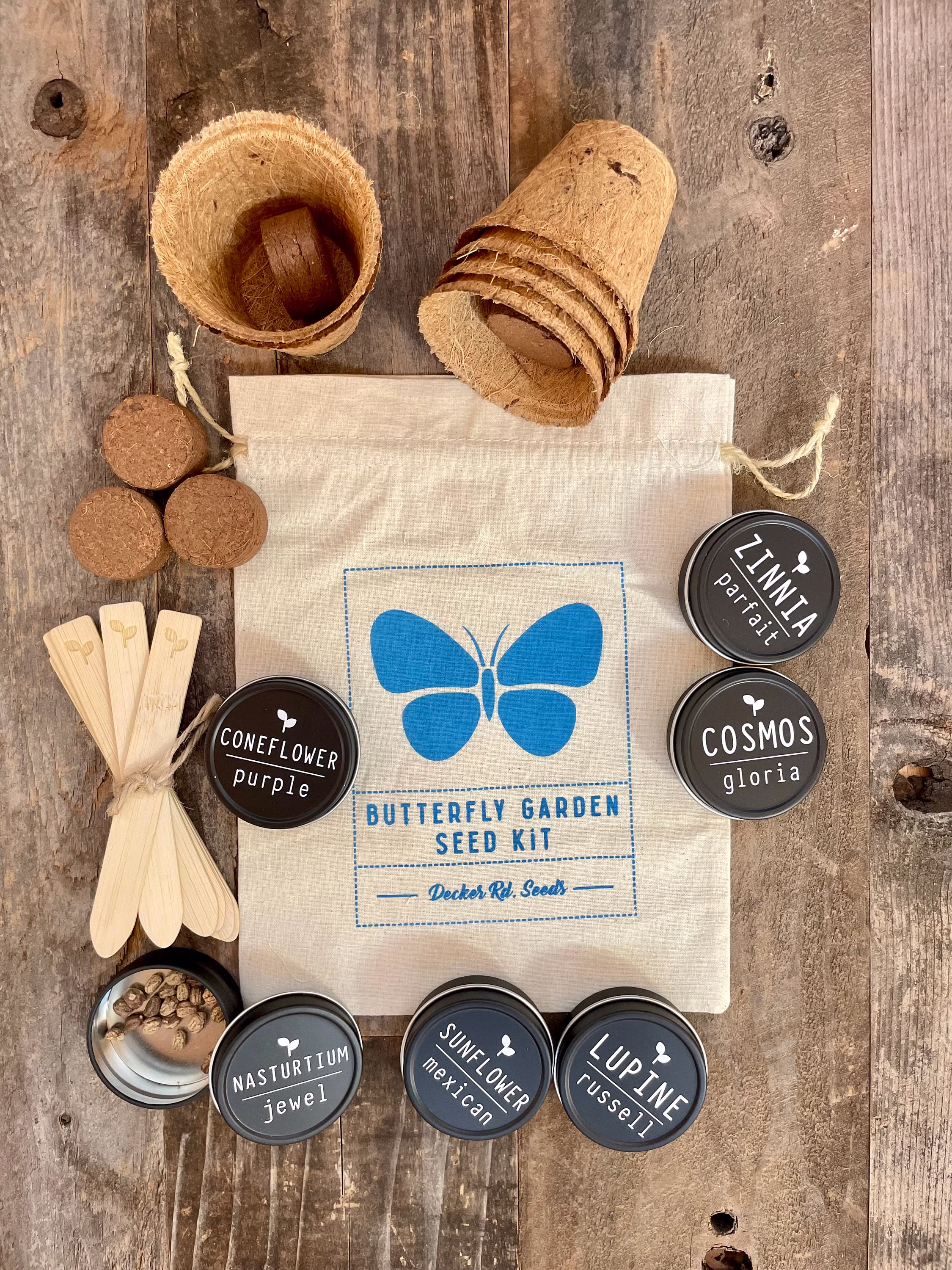 Butterfly Garden Seed Kit, Garden, Gift For Gardeners, Seeds, Set, Wildflower Seeds