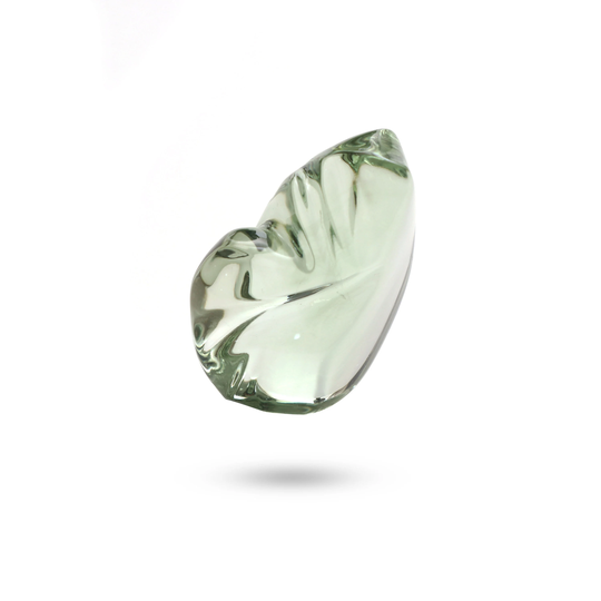 Natural Green Amethyst Smooth Organic Tumble Loose Gemstone, 30x40.5 Mm, Prasiolite, Jewelry Making Gemstone, 1 Piece