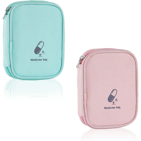Betterlifegb - Betterlife 2 Pack Medicine Bag, Portable First Aid Kit, Empty First Aid Kit, Empty Medicine Bag, Waterproof, Empty, for Outdoor
