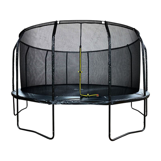 Air League - 16ft Powder Coated Trampoline & Enclosure Black