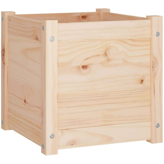 Garden Planter 40x40x40 cm Solid Pinewood Vidaxl Brown