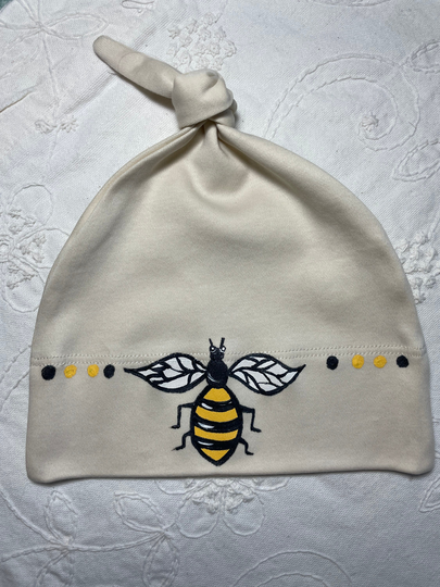 Bumble Bee Baby, Organic Baby Beanie Or Hat, Eco Friendly Beanie, Cute Babygift, Natural Baby, Fun Baby Present
