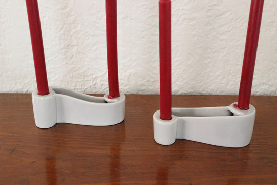 Mid Century Modern Pair Of Royal Haegar Candleholders/Planters