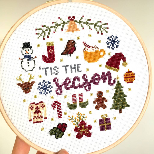 'Tis The Season Cross Stitch Kit
