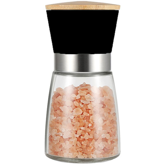 1PCS Premium Red Home High Grips Manual Salt or Pepper Grinder Mill Shakers Grinder Jar for Kitchen black