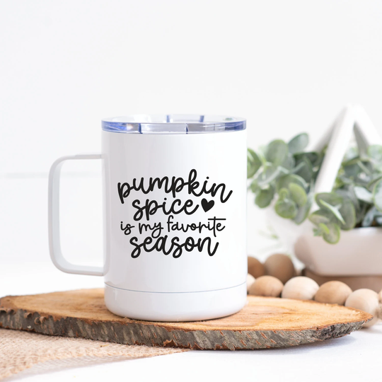 Pumpkin Spice Season - Autumn/Fall Metal Travel Printed Tumbler