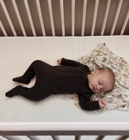 Organic Footed Zipper Baby & Toddler Jumpsuit/ Romper | Anti-Slip Footies/Pajamas/Sleepers Baby Apparel Gender Neutral
