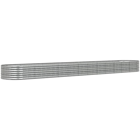 Vidaxl - Garden Planter Powder-coated Steel 512x80x36 cm Silver Silver