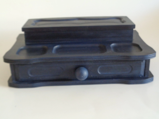 Vintage Mens Valet Jewelry Organizer Painted Distressed