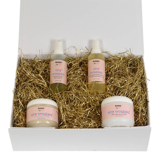 Little Bundle Of Joy! Organic Skin Gift Set, Baby Pink/Pink/Lemon